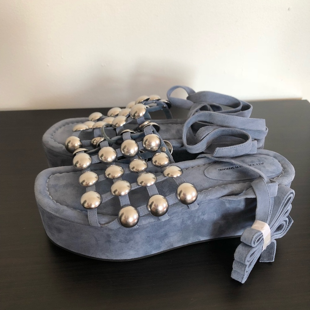 Alexander Wang suede platform sandals